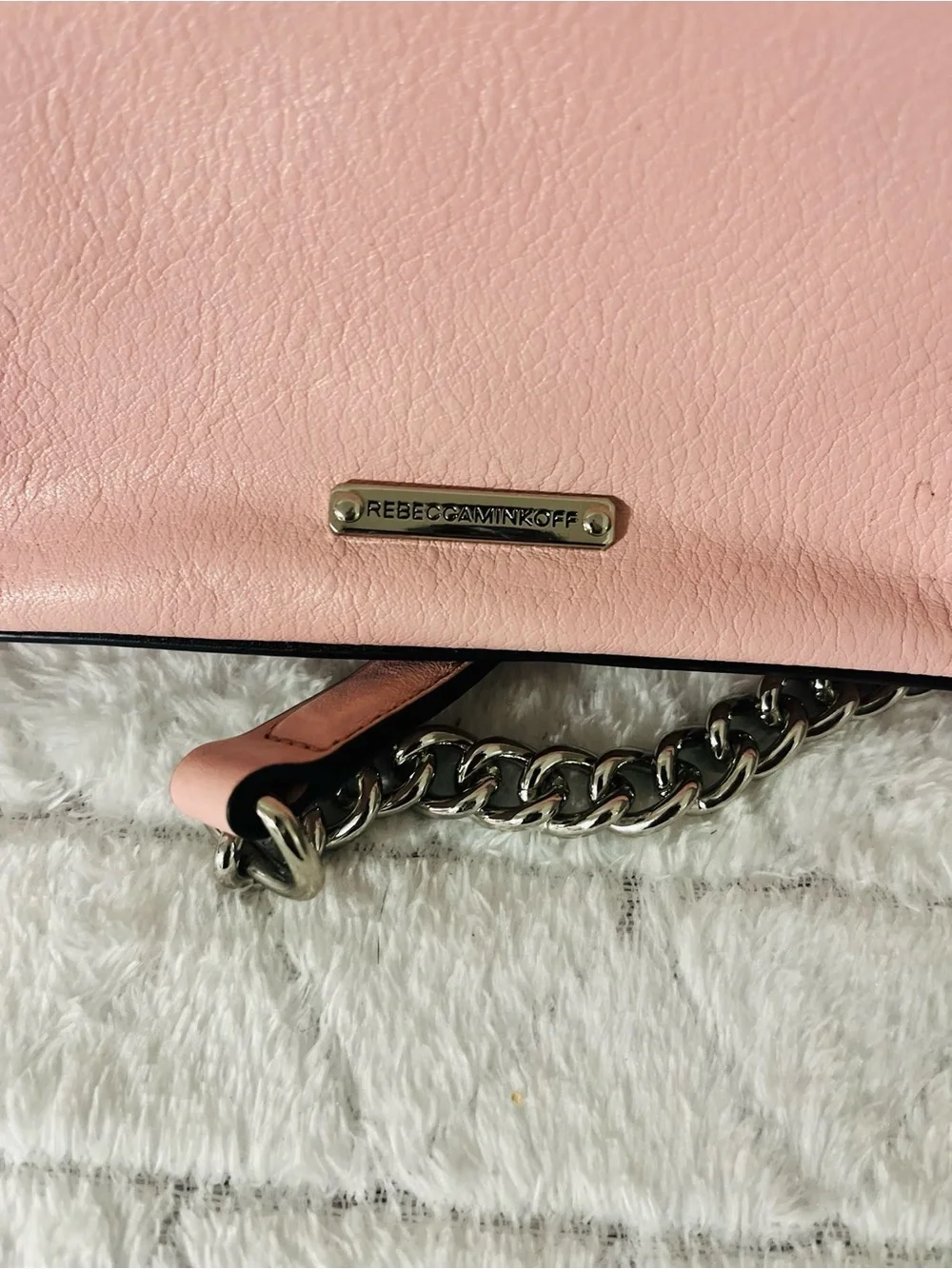 Rebecca Minkoff Pink Mini Crosby Leather Crossbody Bag (Small Flaw-See Pic)